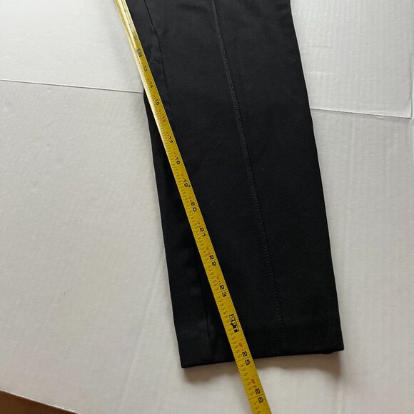 J.Jill Smoothing Sz L Ponte Black Leggings Elastic Waist Pull‎ On Stretch Ankle - Picture 7 of 10